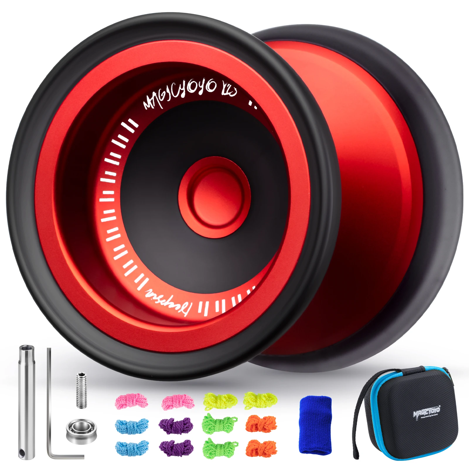 MAGICYOYO V13 DEEPSPIN Bi-Material Yoyo dla dzieci w wieku 8-12 lat i dorosłych, profesjonalne Yoyo o podwójnym przeznaczeniu dla wszystkich poziomów umiejętności, Trick Yo