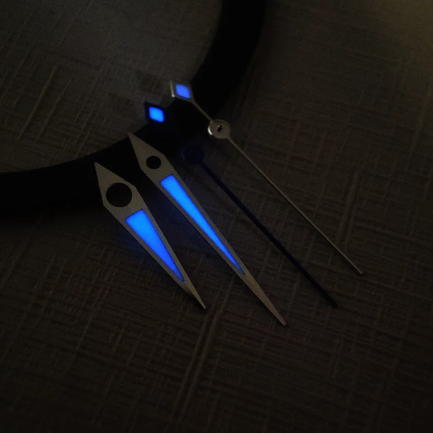 New NH35 Hands NH36 Hands Blue Luminous Pointer Men's Diving Watch Parts Replacement Suitable For NH35/NH36 Movement