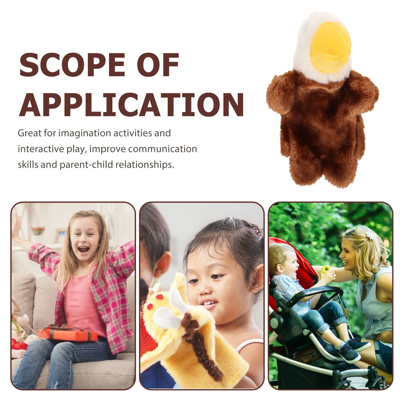 1pc fantoche de mão crianças fantoche de mão interativo história contando role play presente simulação fantoches animais para crianças