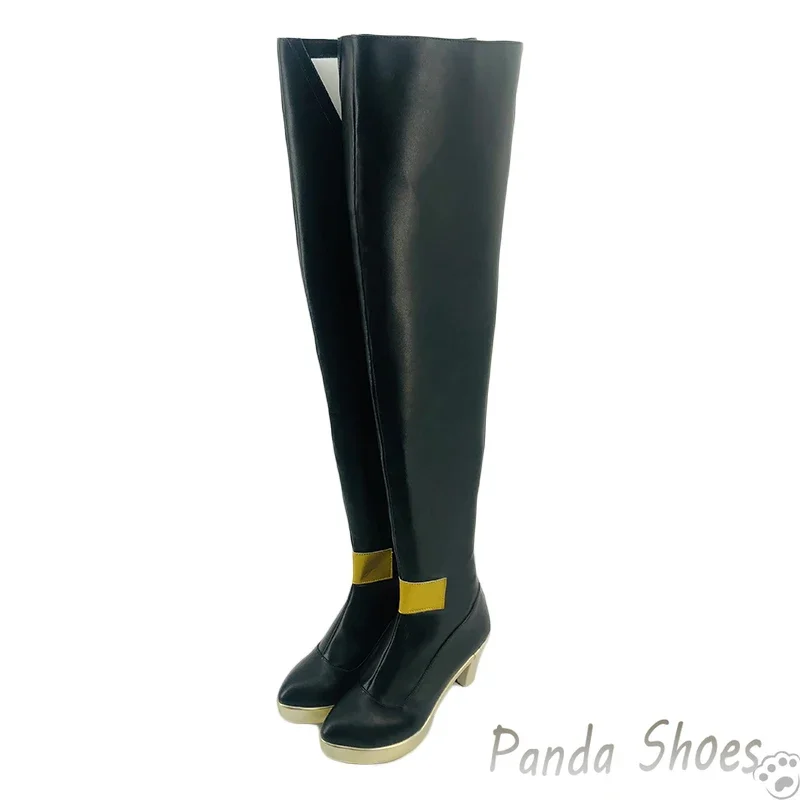 LOL Ahri Cosplay Shoes Anime Game League of Legends Cos Black Long Boot Fox Ahri Cosplay Costume Prop Shoes for Halloween Party