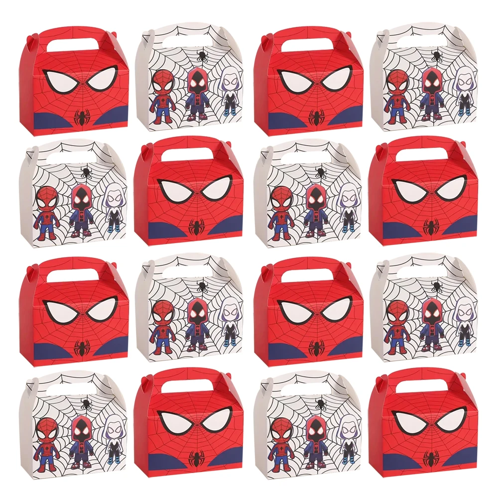 12pcs/24pcs, Disney Marvel Spider-Man Birthday Party Decorations, Marvel Spider-Man Party Decorations, Candy Bag, Frozen Party G