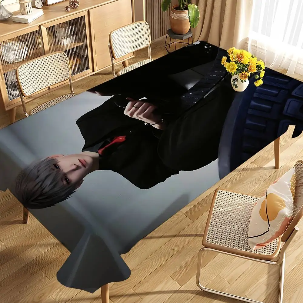 Cute X-Xavier L-Love And Deepspace De , Mantel Lavable Y Resistente A Las Arrugas, Elástico, Rectangular, Para Mesa De Patio