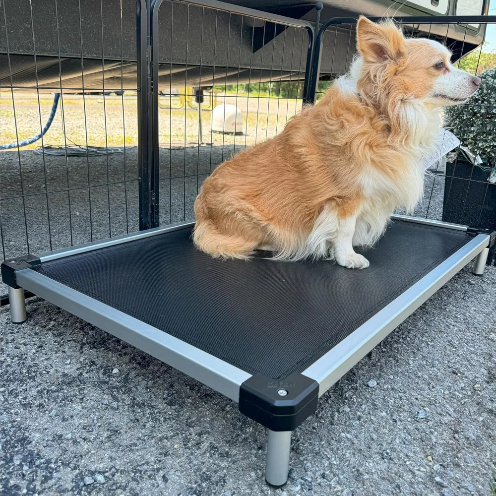 

TitanNest Cooling Chew-Proof Elevated Dog Bed, Washable Raised Cot for Outdoor/Camping/Indoor Use, Waterproof & Durable