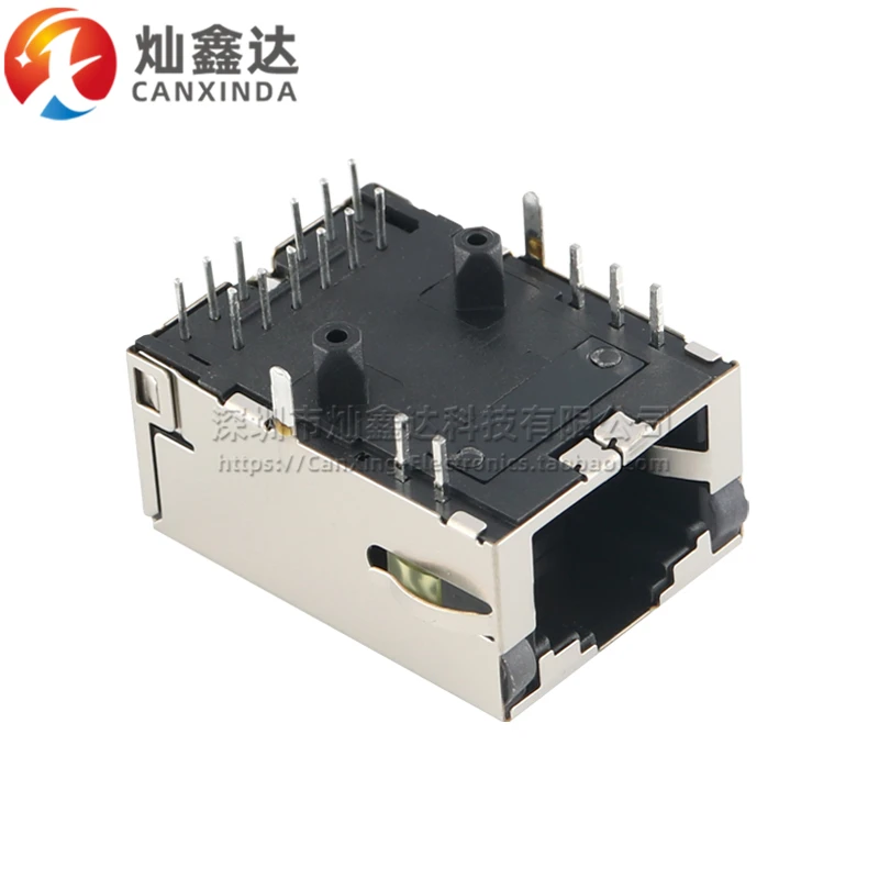 5 قطعة/L829-1J1T L829-1J1T-43 جديد الأصلي المستوردة RJ45 موصل واجهة الشبكة مع الضوء