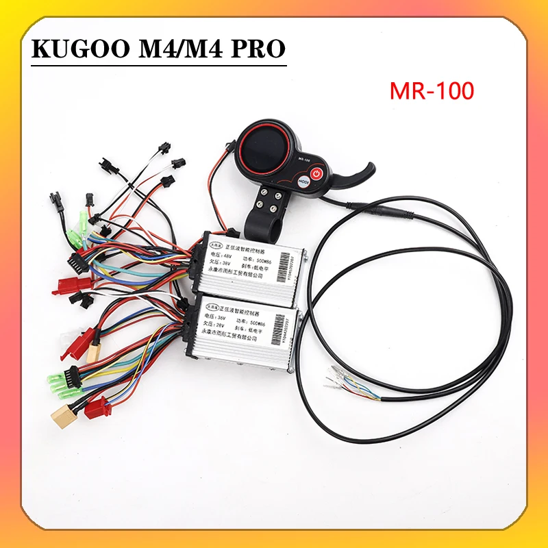 Electric Scooter Brushless Intelligent Motor Controller 36V 48V 500W 6 Pins MR-100 Instrument Display for Kugoo M4 Scooter