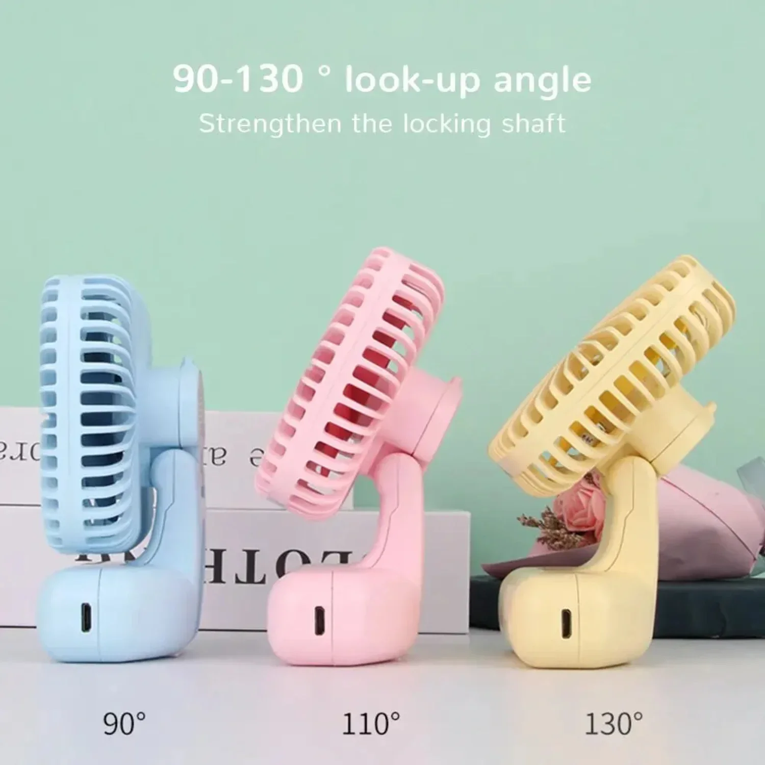 가볍고 컴팩트 미니 핸드헬드 USB 선풍기, 시원하고 편안한 상태 유지, 최고의 휴대용 쿨리