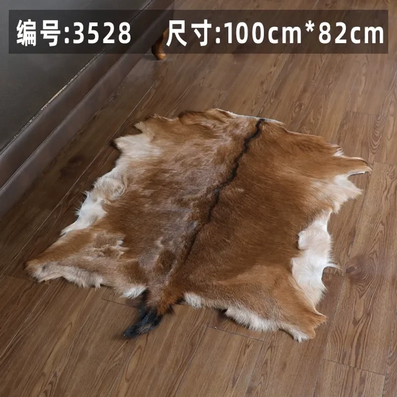 Unique Natural Goat leather Rug Wool Leather Chair Cushion Carpet for living room cat mattress dog beds real fur 100cm82cm