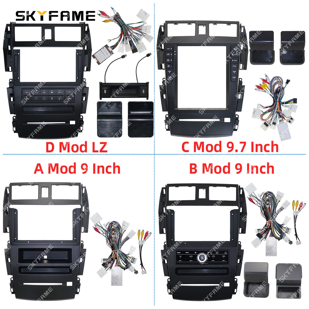 SKYFAME Car Frame Fascia Adapter Canbus Box Decoder Android Radio Dash Fitting Panel Kit For Nissan Teana J31 Altima Cefiro