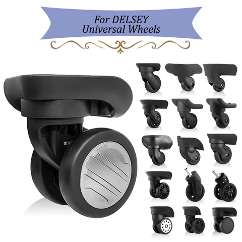 Suitable for Delsey Suitcase Universal Wheel Luggage Accessories Spare Parts for Trolleys Wheel Replacement Repair