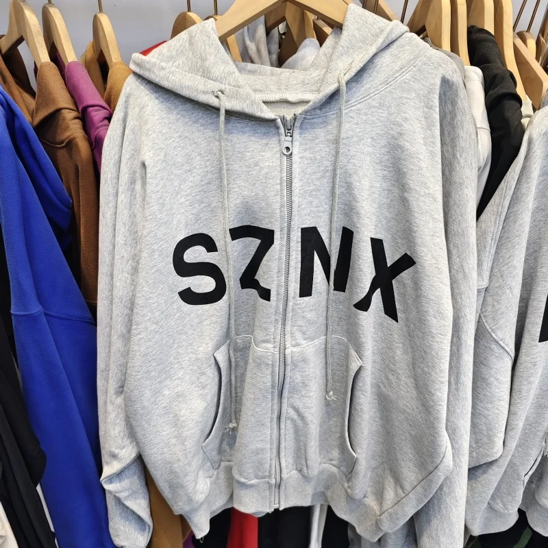 Kanye West Inspired Zip Up Hoodie Men's Oversized Sweatshirt
