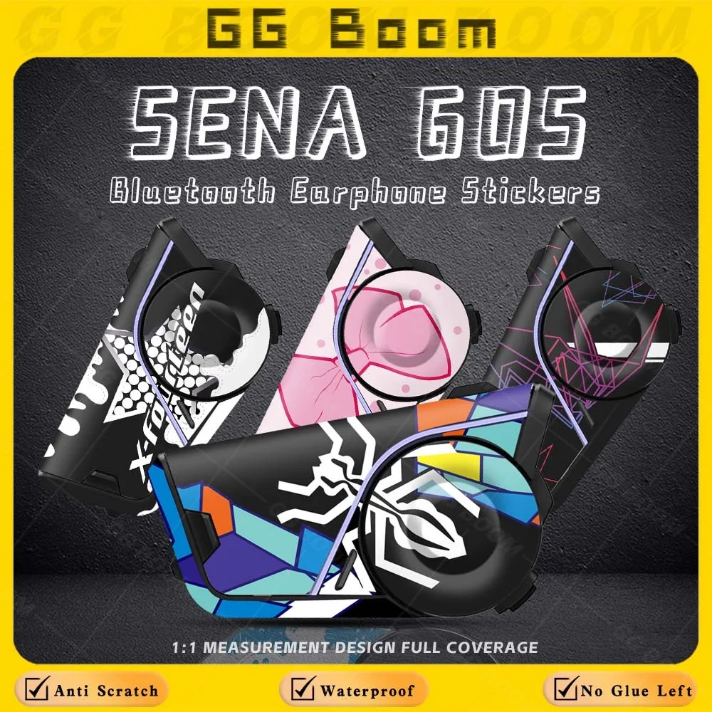 Used For SENA 60s sena 60S Motorcycle Bluetooth Headset Stickers Protect Earphone Box Creative Multiple Styles Decal Waterproof