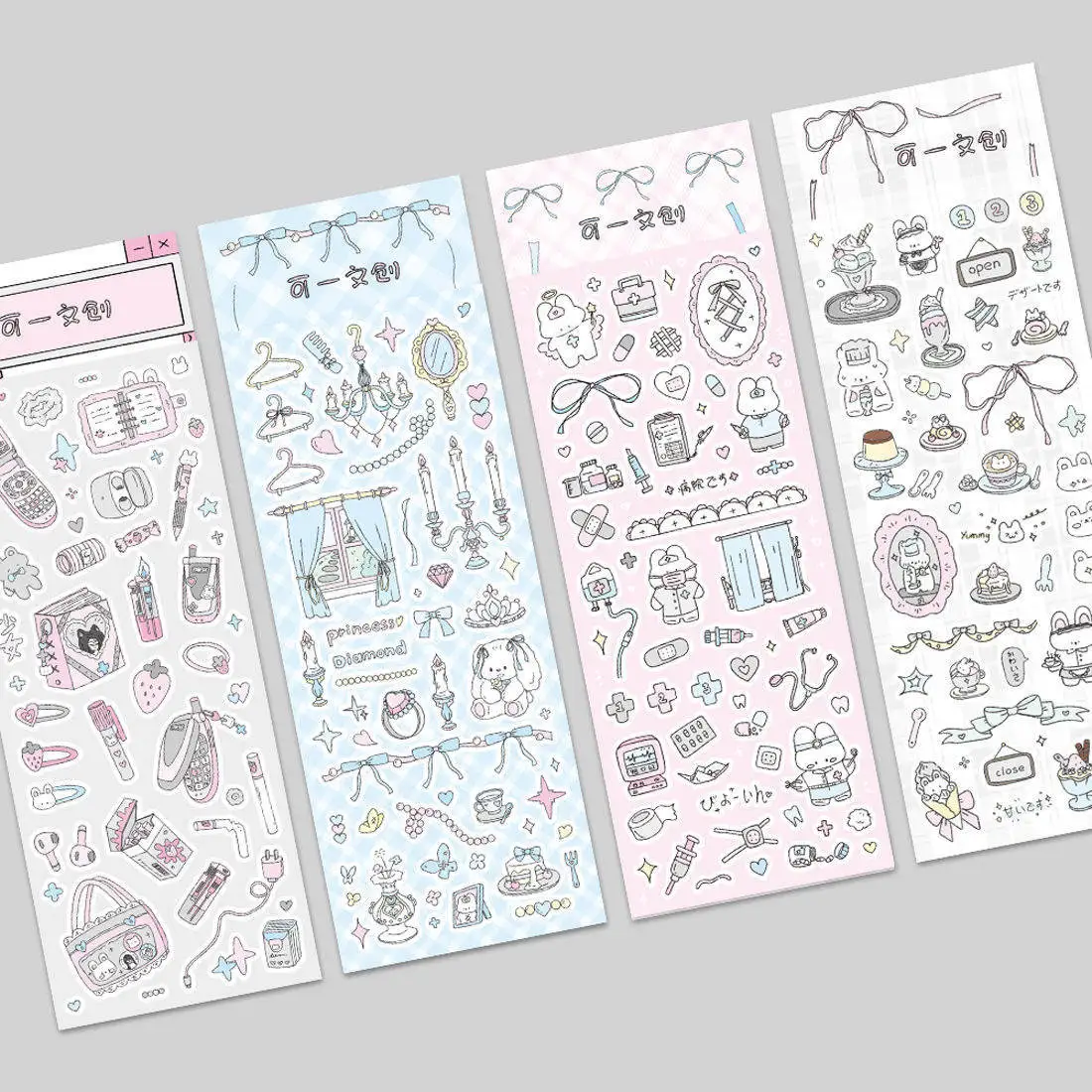 

Princess House Printed Korean Graffiti Sticker Single Pack, Lovely Decor Sticker for Diary Scrapbook & Notebook DIY Decoration
