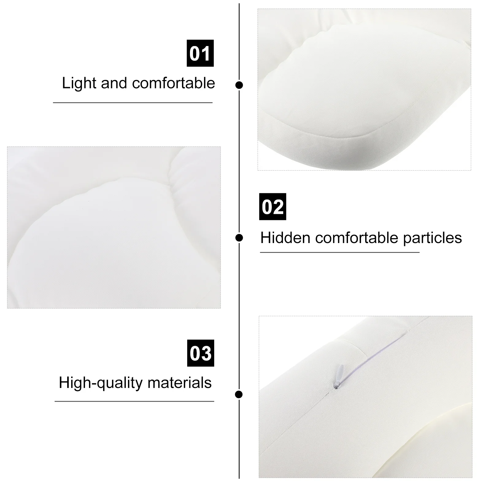 

1 pc Sleeping Neck Pillow For Cervical Support Lightweight Travel Pillow With Comfortable Particles Back Lumbar