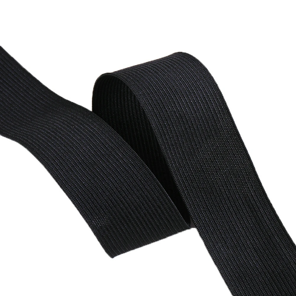 40Meters 1.5-7CM White/Black Nylon High Elastic Bands Garment Trousers Sewing Accessories DIY Sewing Elastic Bands