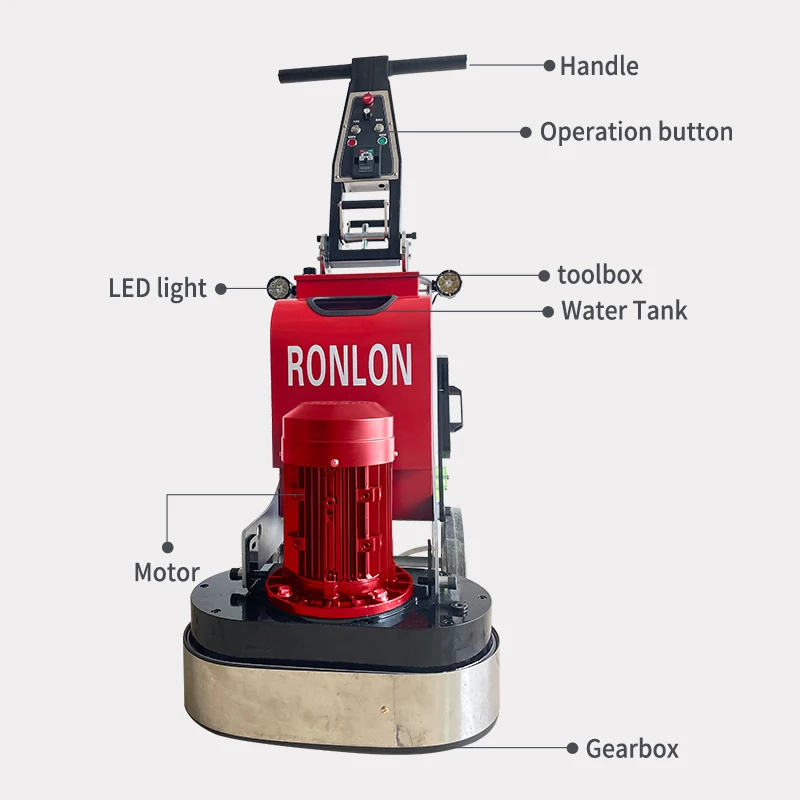 R520 concrete grinder dry/wet polishing concrete