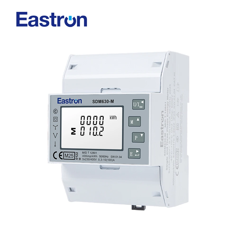 

SDM630-M MID Certified Solar Smart Digital Power Meter Modbus RS485 Bi-direction Three Phase Electric Meter