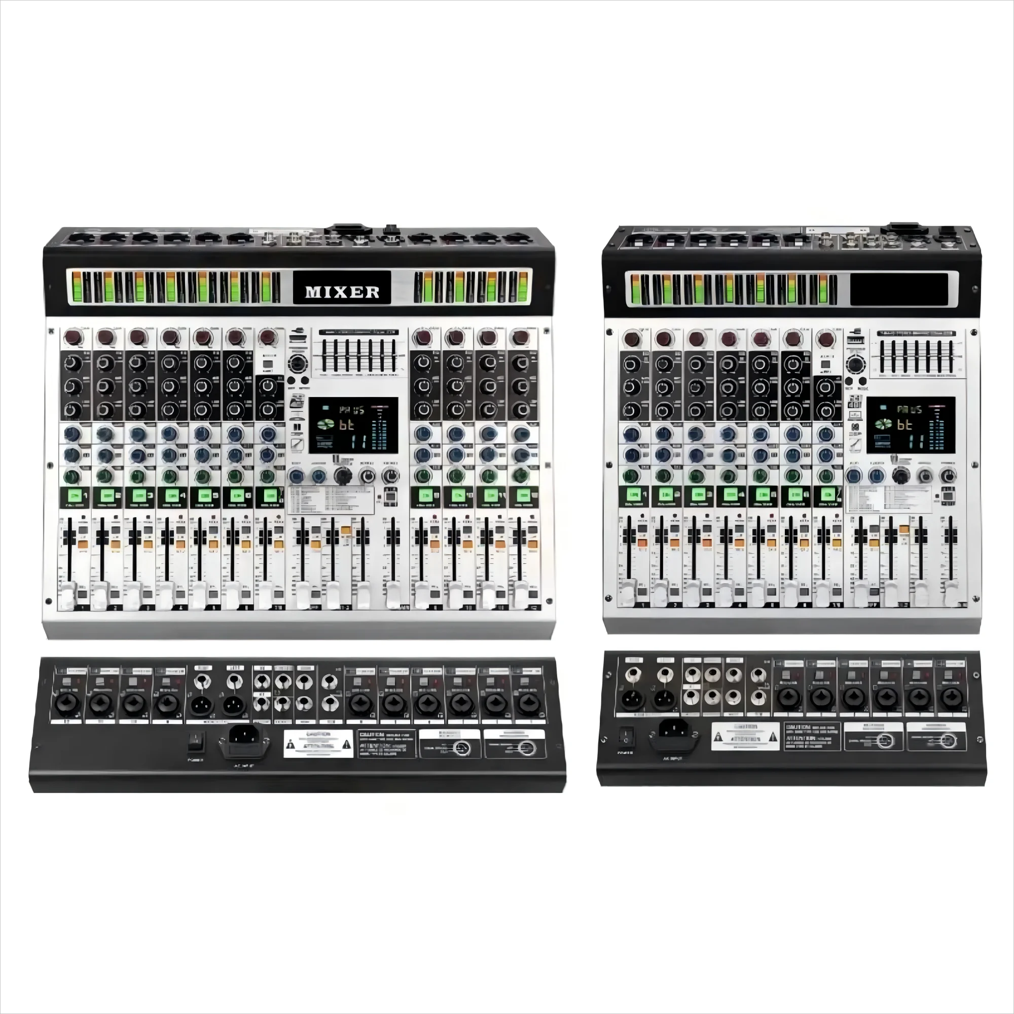 Novo mixer de áudio profissional digital com interface de 8 canais e 99 efeitos com 2 marisuais com USB + 48V Phantom Power