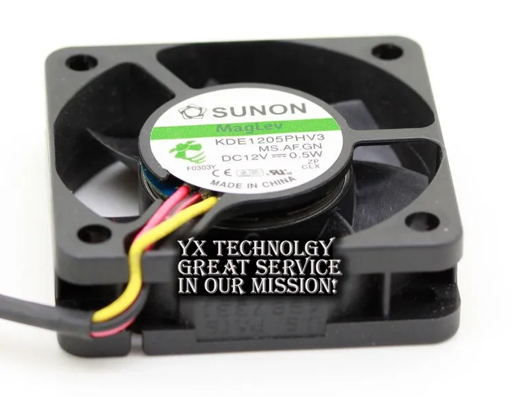 For SUNON KDE1205PHV3 5015 50mm 0.5W 12V Maglev quiet cooling fan