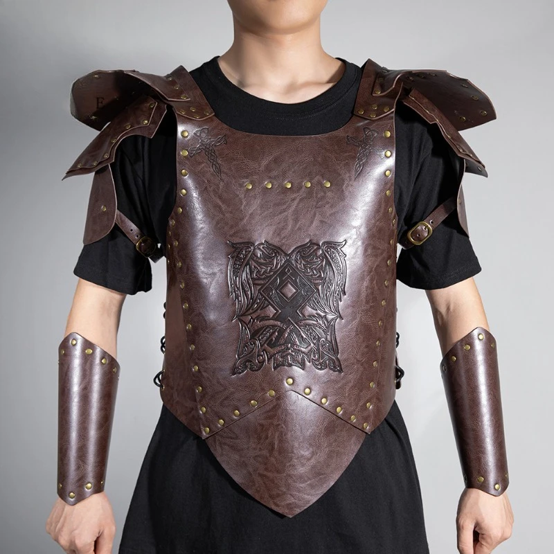 

European and American punk retro, embossed armor, women's armor, knight shawl, vest