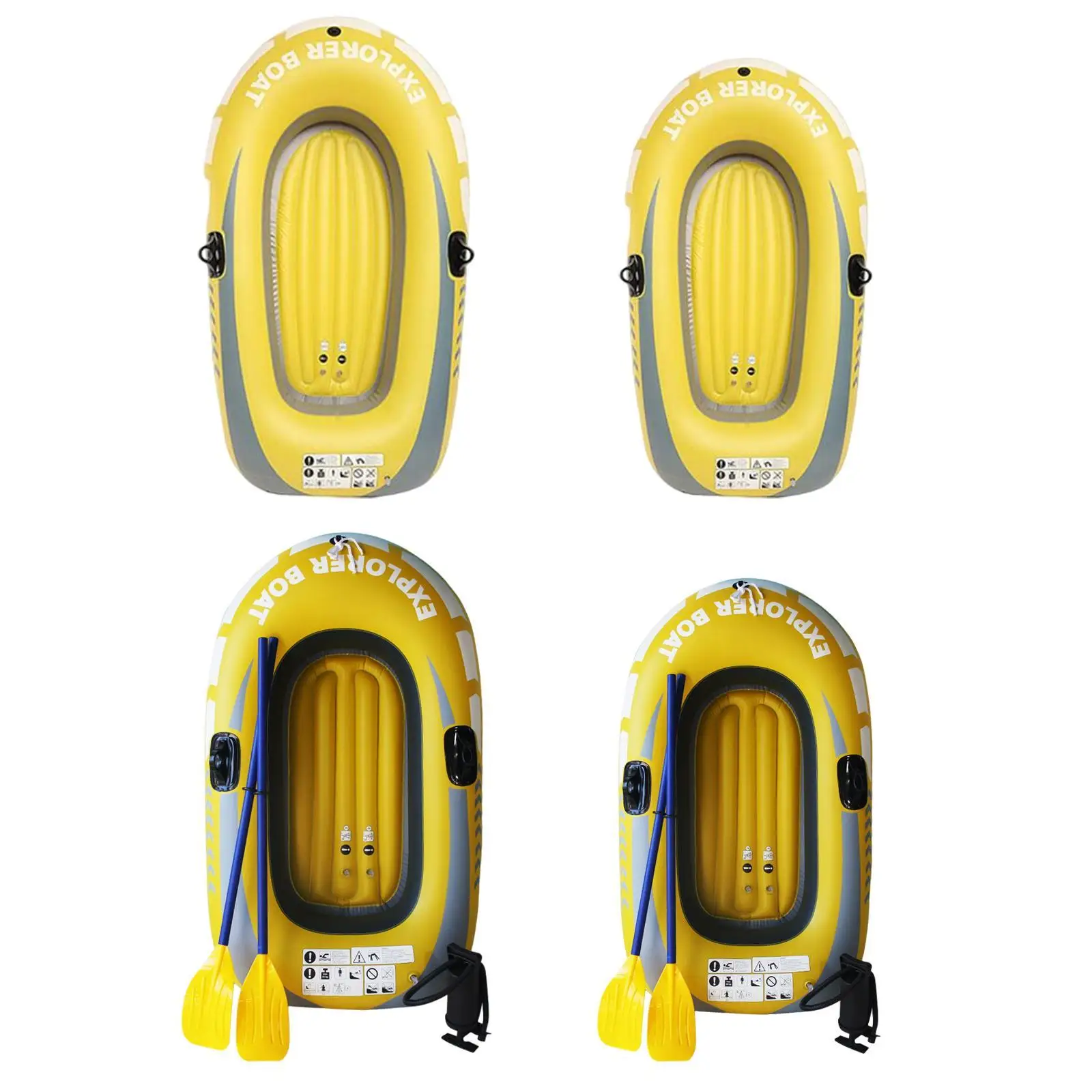 Inflatable Kayak with Oar Mounts Lake Floats Boat Inflatable Boat Outdoor