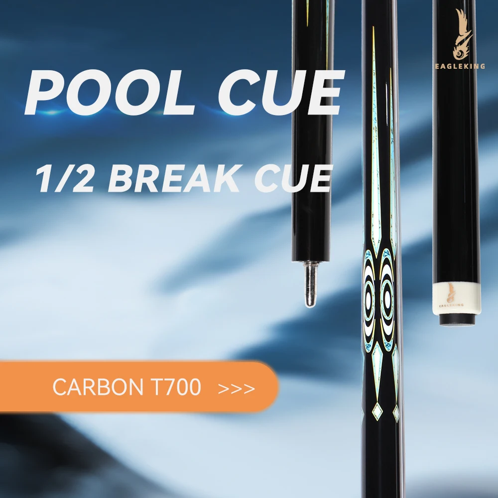 

Pro Carbon Fiber Pool Cue 12 9mm Tip 3 Prong Joint Black Tech for Break Jump Shots in 8 9 Ball