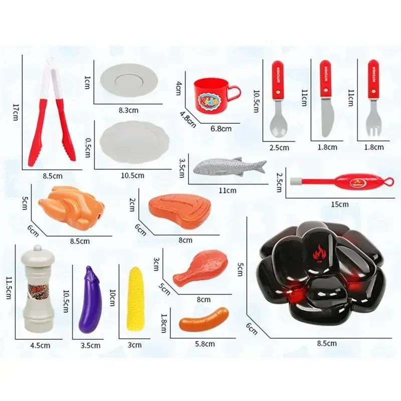 Kinder tun so, als ob Spielzeug tragbar interessante kreative elektrische Grill wagen Spielzeug Simulation Grill Spielzeug Set Grills pielzeug für Kinder Kinder