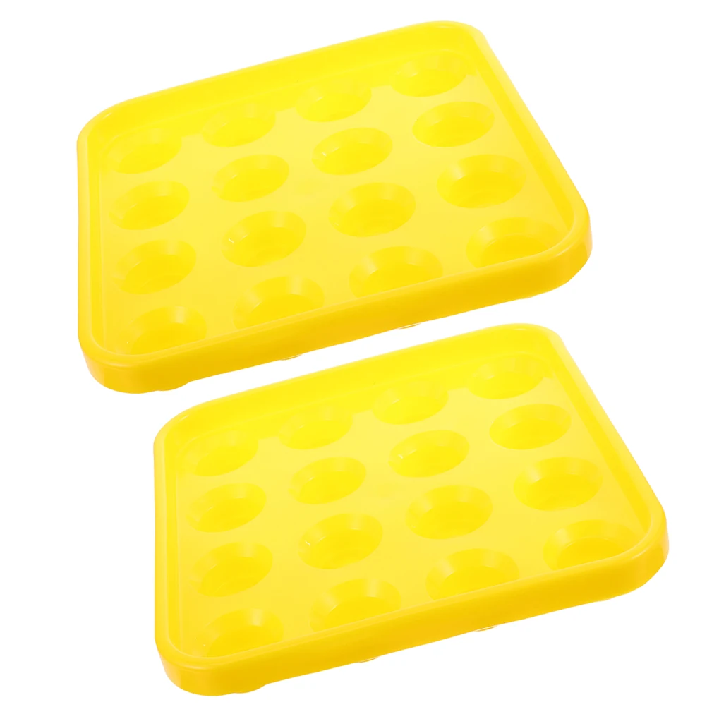 

Plastic Pool Ball Tray s Yellow Durable Storage for Billiard Balls Table Accessory ganizing Trays Snooker Game