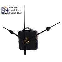 Quartz Clock Movement Mechanism Hands Wall Repair Tool Parts  DIY Black Pointer
