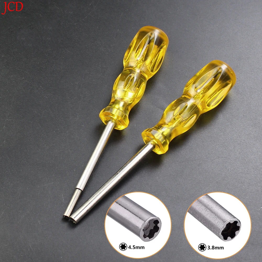 1PCS Handle Security Bit 3.8mm 4.5mm Chave De Fenda Hexagon 3.8 4.5 Ferramenta Aberta bit Jogo para Nintend NGC SFC MD NES SNES