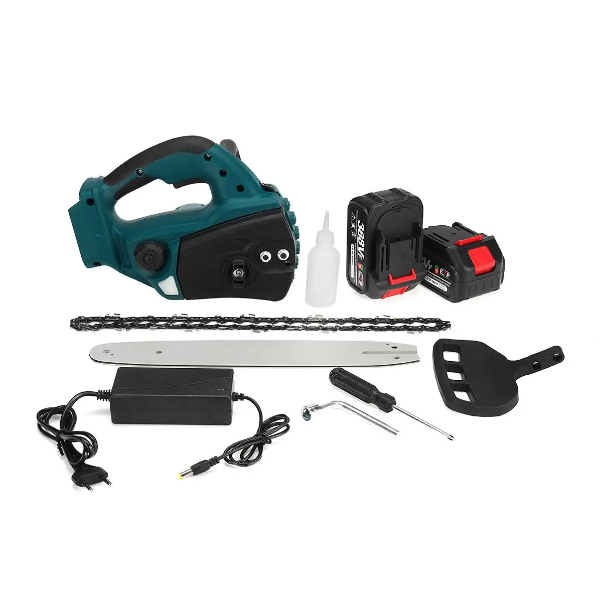 10-calowa bezszczotkowa akumulatorowa elektryczna piła łańcuchowa ręczna piła łańcuchowa do cięcia gałęzi drzewa elektronarzędzie ogrodowe do
