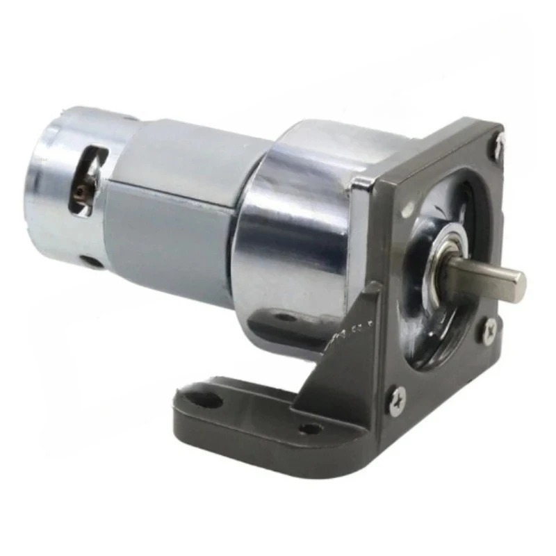 12V 24V DC Gear Motor 35W High Torque, Electric Speed Control Motor for DIY Automation Robot Conveyor