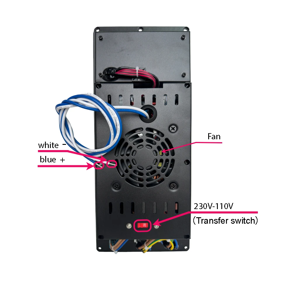 GETSHOW 2400W Subwoofer Amplifier Module Professional Speaker Plate Amplifier Class D with DSP Audio Processor