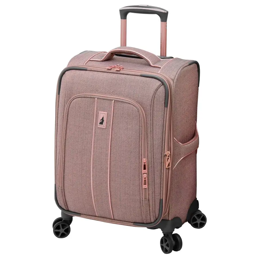 

20 Spinner CarryOn, Rose Charcoal Herringbone