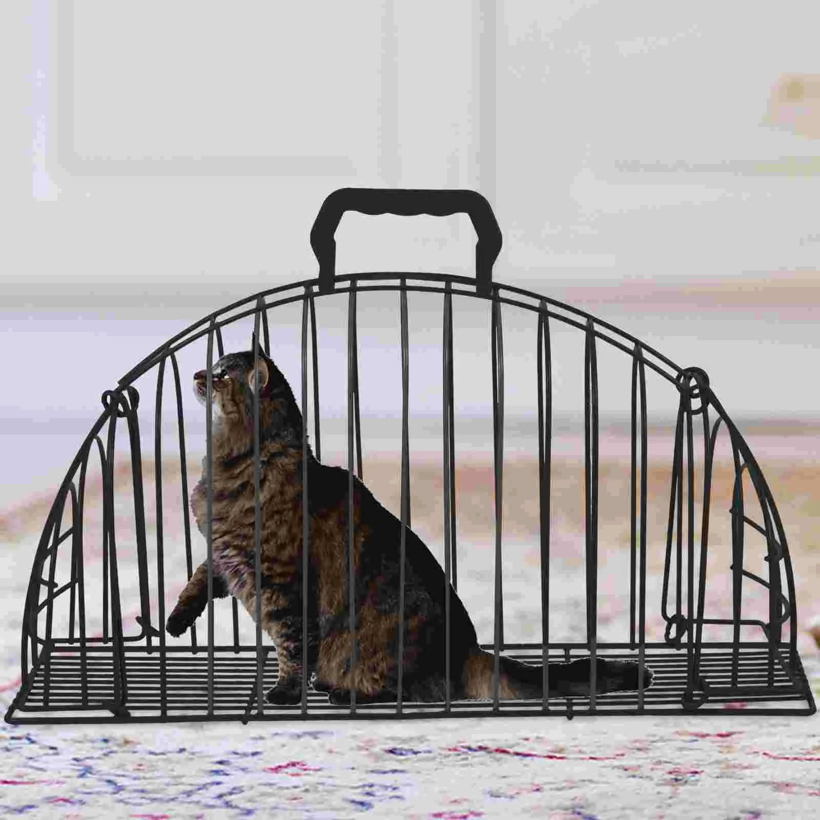 

Blowing The Cat Cage Puppy Shower Grooming Pet Kitten Practical Wear-resistant Iron Reusable Showering Travel Bath Bathing