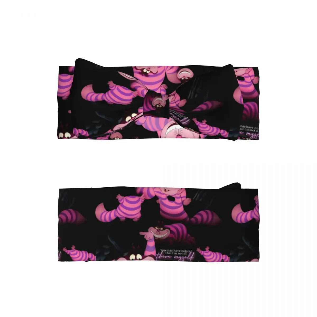 

Мягкая и удобная повязка на голову с бантом «Чеширский кот» для девочек, милый многоразовый головной убор с узором, идея для подарка