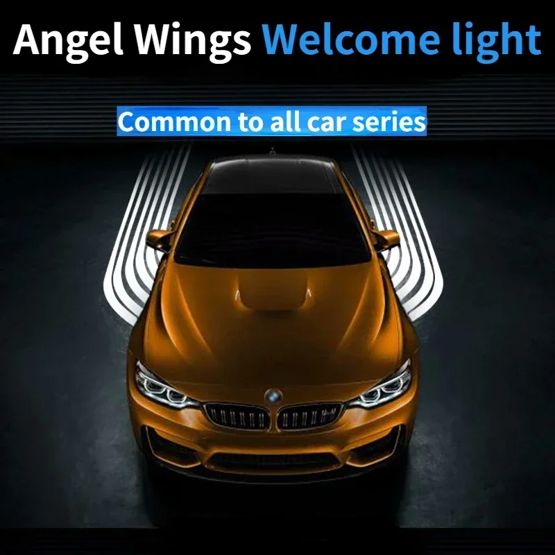 

Car Acesssories Car LED Decorative Lights Night Running Angel Wings Car Carpet Welcome Projector Lights Accesorios