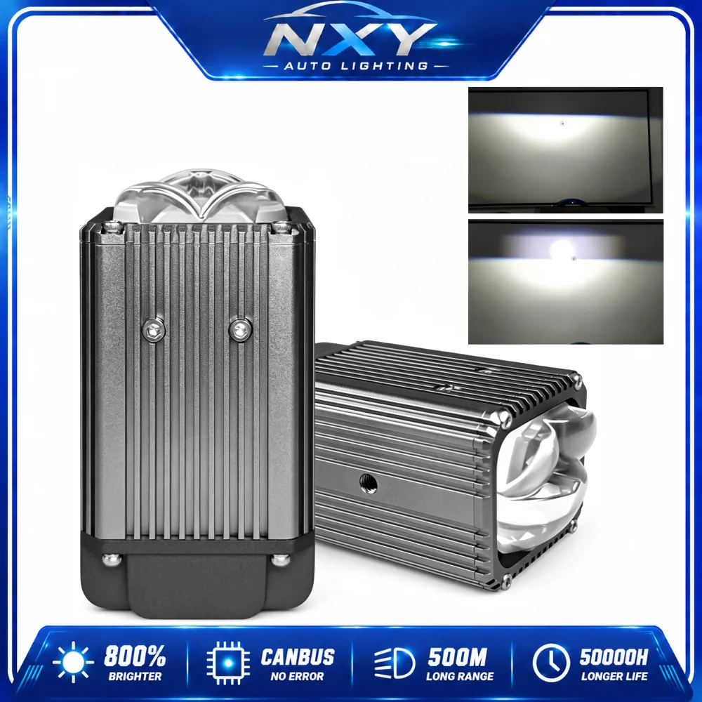 NXY U313 Dual Beam LED Driving Light Hi/Lo Spot Flood Combo Projector Lens Long Range for Truck SUV Car Grille Mount 12V