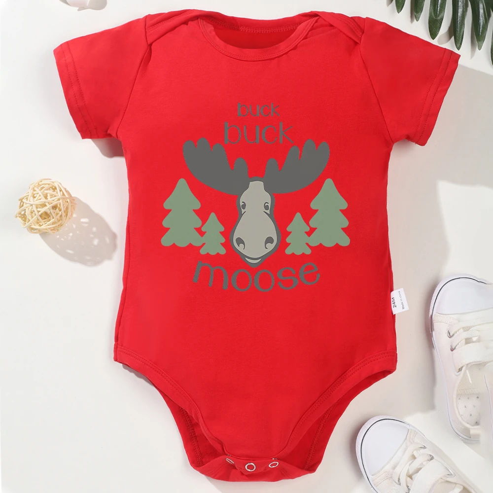 Cartoon Cute Baby Onesie Summer Short Sleeve Boy Girl Toddler Jumpsuit 0-24 Month Casual Versatile Cozy Soft Home Infant Clothes