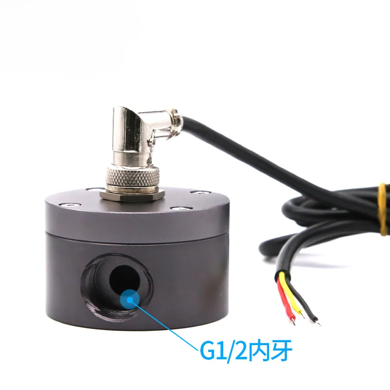 Elliptical Gear Flowmeter Oil Flow Sensor Hall Flowmeter Aluminum Alloy Material 2 Points 3 Points 4 Points