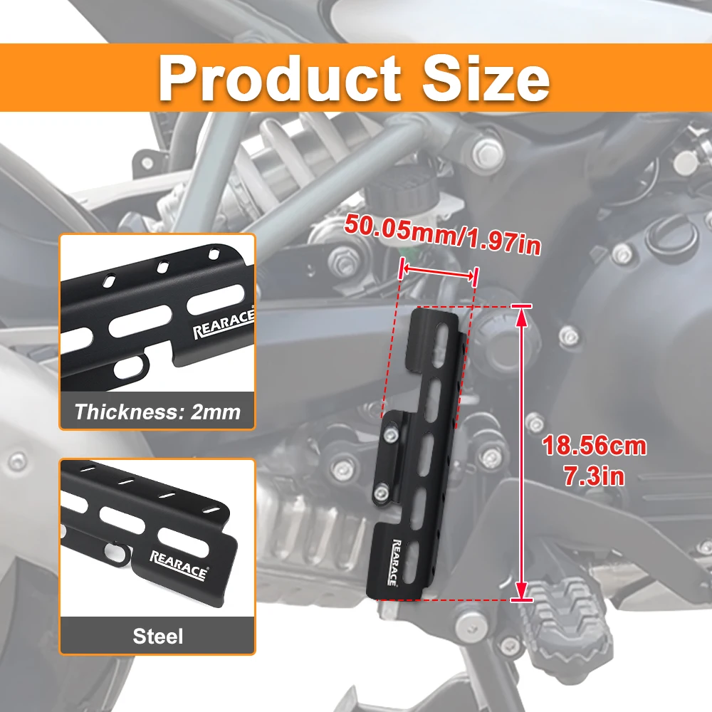 Fir For Royal Enfield Himalayan 450 2024- New Motorcycle Steel Rear Brake Cylinder Guard Protection Cover Protector Black