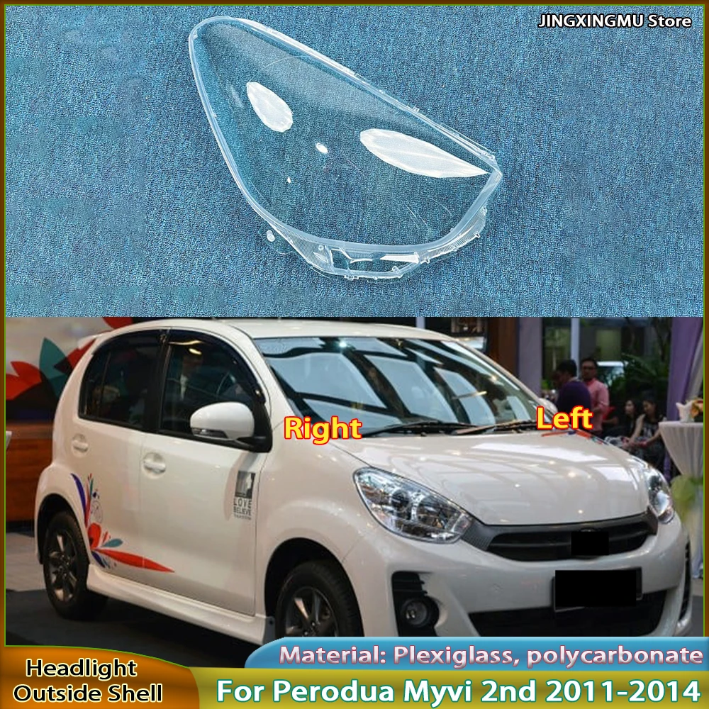 

Front Lampshade Lamp Shell Headlamp Cover For Perodua Myvi 2nd 2011 2012 2013 2014 Headlight Shade Lens Plexiglass