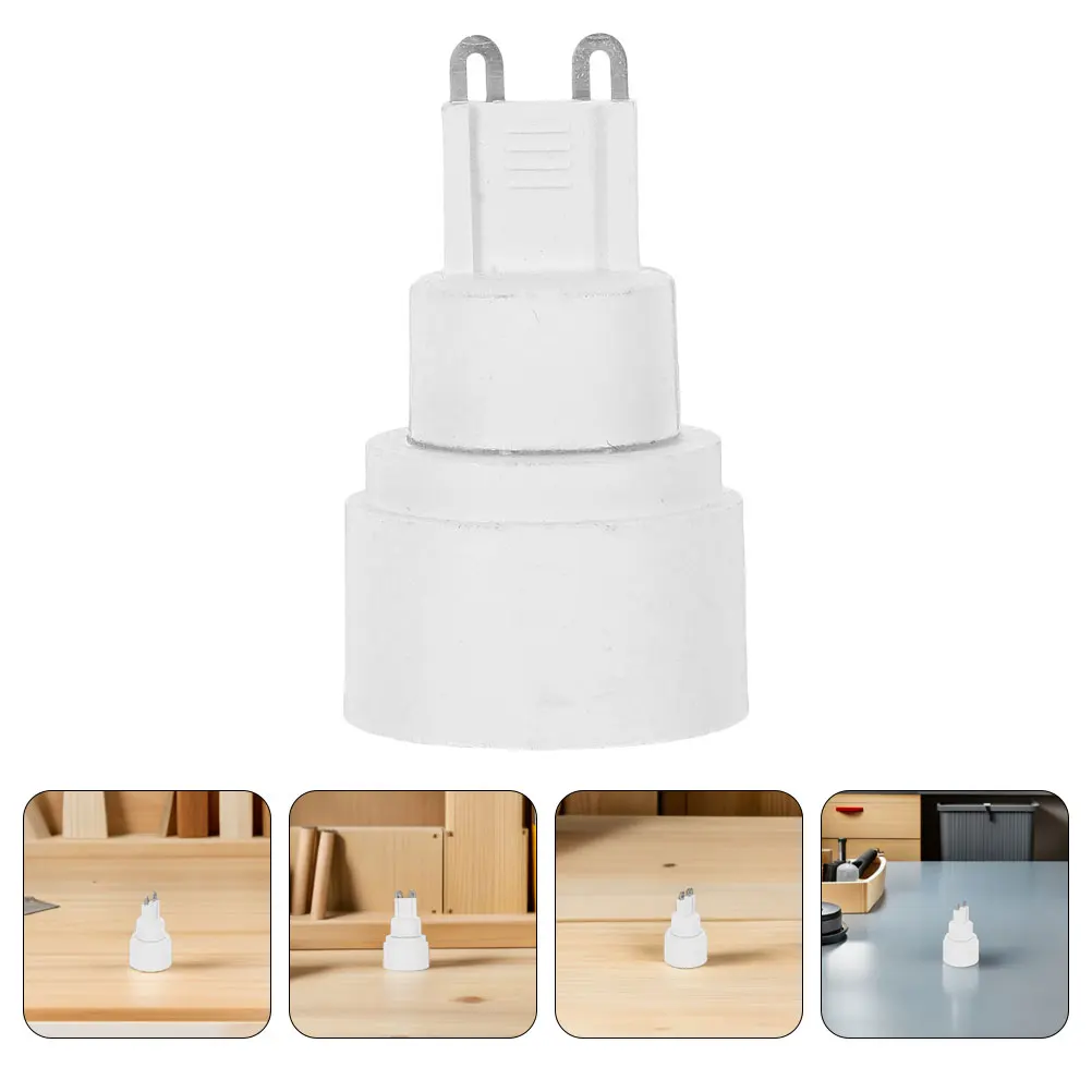 

6pcs G9 To E14 Light Socket Converter Adapter Flame Retardant Efficient Heat Dissipation Easy Installation For Home Lighting