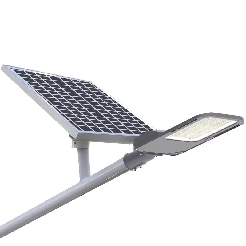 

All in Two 24000lm Commercial Parking Lot Bright Motion Sensor Roadway Dusk to Dawn Outdoor Solar Powered Street Light Fixture