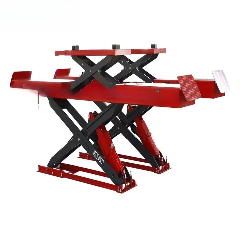 Hydraulic Automatic Car Scissor Lift with 4000kg Lifting Capacity Wheel Alignment Vehicle Scissor Lift