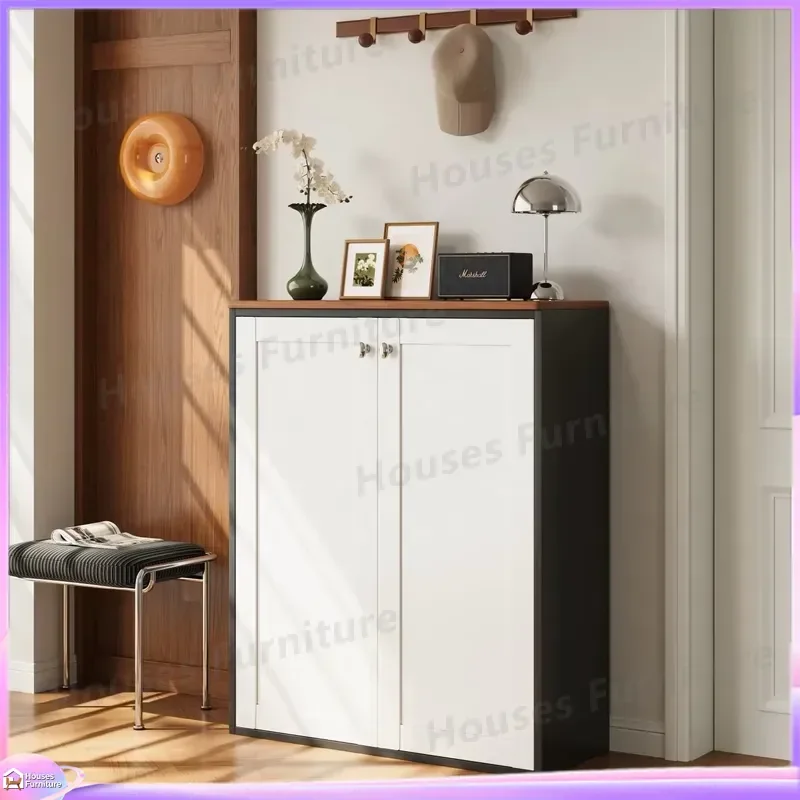 Modern Shoe Cabinet Storage Organizer with Adjustable Shelves Multi Functional Entryway Hallway Closet Furniture Home Decor view 5