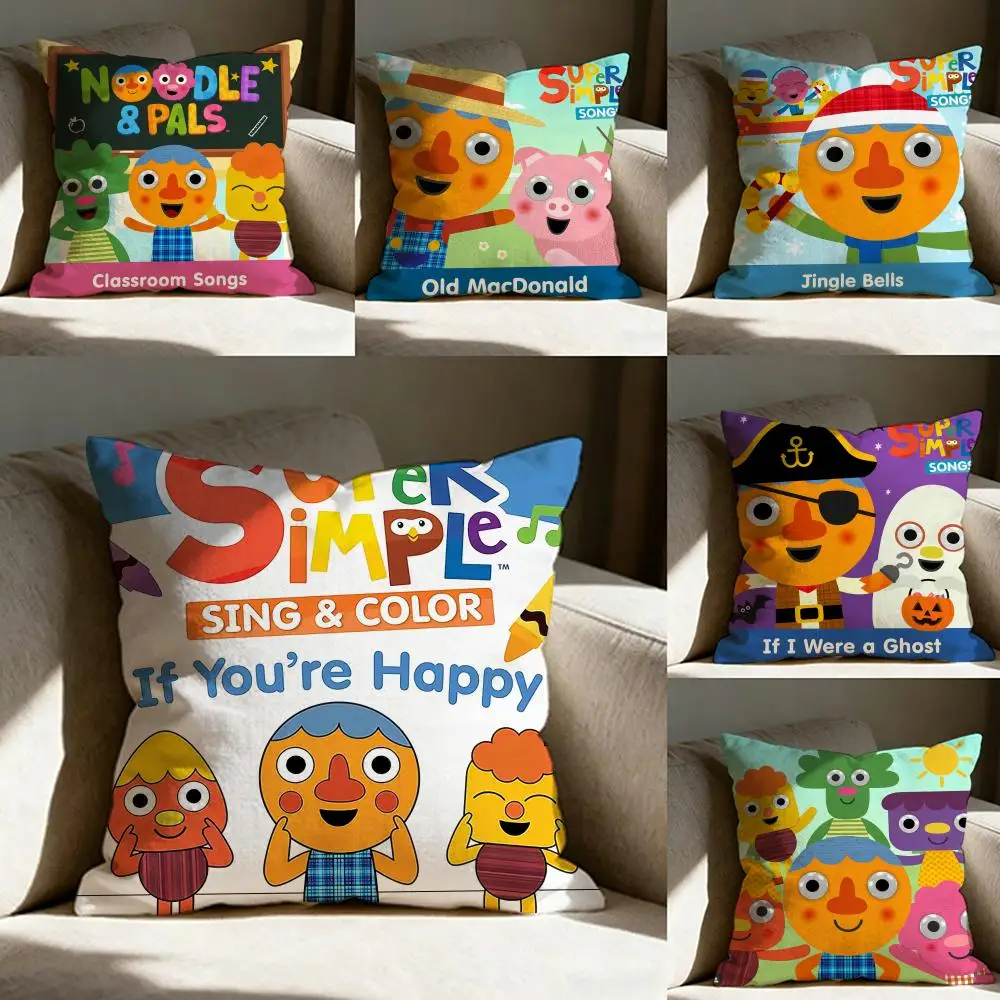 

Cartoon N-Noodle&P-Pals Pillow Case pillowcase, double-sided printed, sofa cushion, bedroom headboard pillow