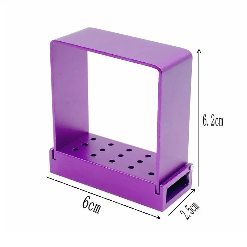 15-otworowy blok uchwytu do 2.35mm trzonka zębowego niska prędkość prosta rękojeści polerka autoklawu pojemnik do dezynfekcji