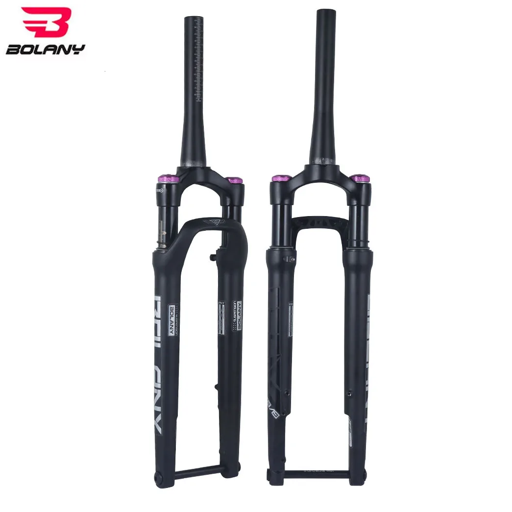 

Bolany 700C Gravel Bike Air Suspension Fork, 12×100mm Thru Axle, Shoulder Control Lockout, Magnesium Aluminum Alloy, 60mm Travel