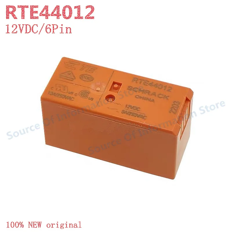 

5Pcs RTE44012/RTE44024 Power Relay 12VDC 24VDC 6-Pin 8A