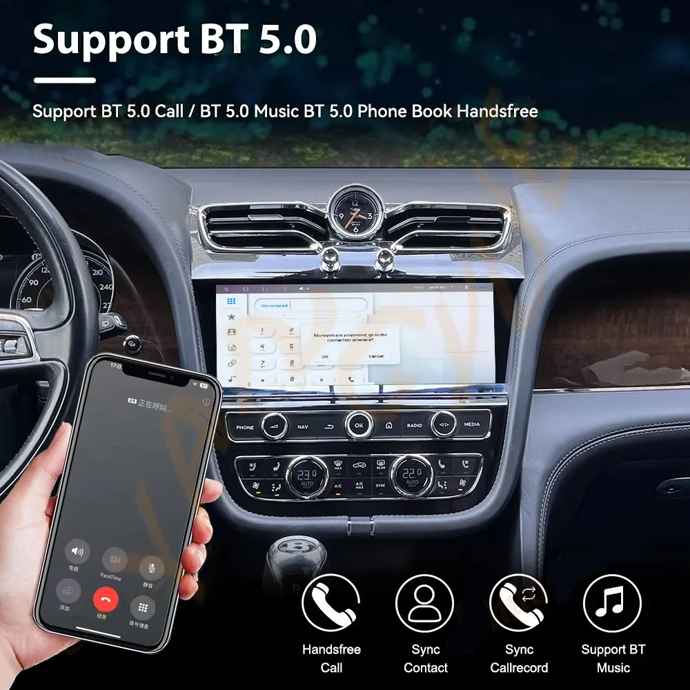

Автомобильный радиоплеер на базе Android для Bentley Bentayga 201620172018 Авторадио, мультимедийные интеллектуальные системы 2019, GPS-навигатель, авто Carplay